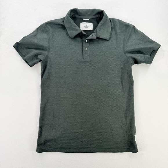 Reigning Champ Other - Reigning Champ Polo Shirt Mens Small Green Textured Knit Performance Canada